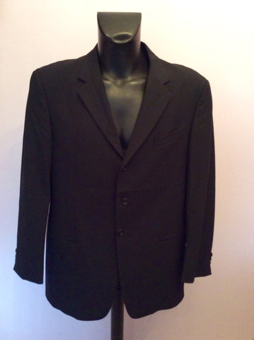 Armani Collezioni Black Wool Suit Jacket Size 42R - Whispers Dress Agency - Sold - 1
