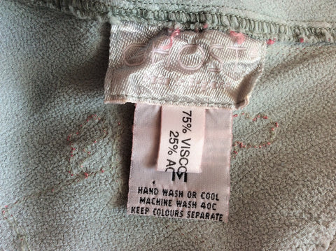 Ghost Duck Egg & Pink Embroidered Dress Size M - Whispers Dress Agency - Sold - 4