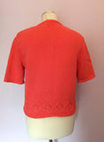 Vintage United Colours Of Benetton Coral Short Sleeve Jumper Size M - Whispers Dress Agency - Womens Vintage - 2