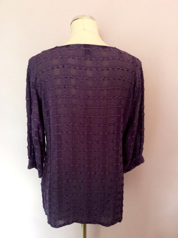 THE MASAI CLOTHING COMPANY PURPLE SMOCK STYLE TOP SIZE S - Whispers Dress Agency - Womens Tops - 2