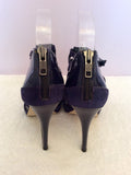 Carvela Purple Suede Strappy Jewel Trim Heels Size 5/38 - Whispers Dress Agency - Womens Heels - 4
