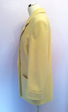 Vintage Viyella Lemon Wool Blend Double Breasted Jacket Size 10 - Whispers Dress Agency - Womens Vintage - 2