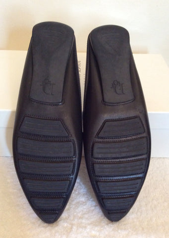 Christian Dior Black Leather & Canvas Slip On Mules Size 4/37 - Whispers Dress Agency - Sold - 5
