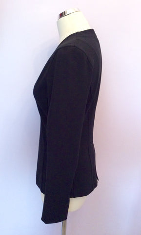 La Perla Black Jacket & Belted Skirt Suit Size 42 UK 10 - Whispers Dress Agency - Sold - 3