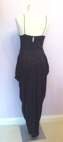 Vintage Designer Roland Klein Black Sparkle Evening Dress Size 10 - Whispers Dress Agency - Sold - 4