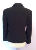 Marks & Spencer Black Wool Blend Skirt Suit Fit UK 8/10 - Whispers Dress Agency - Sold - 3