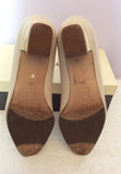 In Box Bally Beige Leather Court Shoes Size 5/38 - Whispers Dress Agency - Sold - 2