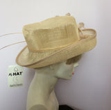 Snoxell Gwyther English Milinery Natural & Cream Formal Hat - Whispers Dress Agency - Womens Formal Hats & Fascinators - 3