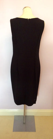Hobbs Black Wool Pencil Dress Size 14 - Whispers Dress Agency - Sold - 3