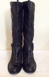Kenneth Cole Reaction Dark Brown Leather Boots Size 7.5/40.5 - Whispers Dress Agency - Womens Boots - 3