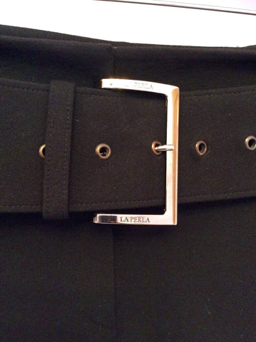 La Perla Black Jacket & Belted Skirt Suit Size 42 UK 10 - Whispers Dress Agency - Sold - 7