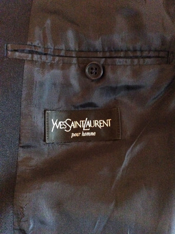 Yves Saint Laurent Black Wool Suit Jacket Size 42L - Whispers Dress Agency - Mens Suits & Tailoring - 5