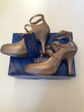 BRAND NEW VIVIENNE WESTWOOD GOLD GLITTER 3 STRAP HEELS SIZE 6/39 - Whispers Dress Agency - Sold - 4