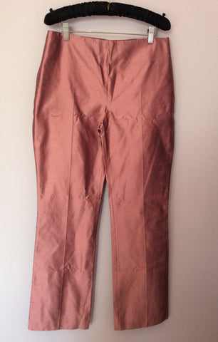 KAREN MILLEN PINK SILK BUSTIER TOP & TROUSERS SUIT SIZE 12/14 - Whispers Dress Agency - Womens Suits & Tailoring - 5