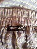 Grizas Lilac & Grey Check Cotton & Silk Wide Leg Trousers Size M - Whispers Dress Agency - Sold - 2