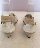 Vintage Kurt Geiger Cream Italian Leather Slingback Heels Size 3 /35.5 - Whispers Dress Agency - Sold - 4