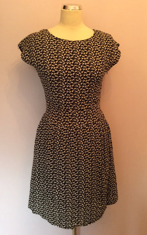 Pussycat Black & White Cat Print Dress Size M - Whispers Dress Agency - Sold - 1