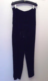 Kaliko Black Velvet Trousers Size 16 - Whispers Dress Agency - Sold - 2