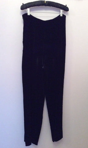 Kaliko Black Velvet Trousers Size 16 - Whispers Dress Agency - Sold - 2
