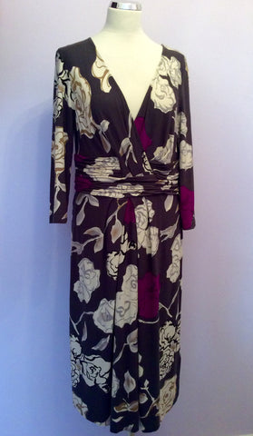 Fenn Wright Manson Print Stretch Jersey Dress Size 14 - Whispers Dress Agency - Sold - 1