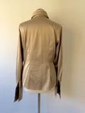 HAWES & CURTIS GOLD MATT SATIN FITTED DOUBLE CUFF SHIRT SIZE 14 - Whispers Dress Agency - Sold - 2