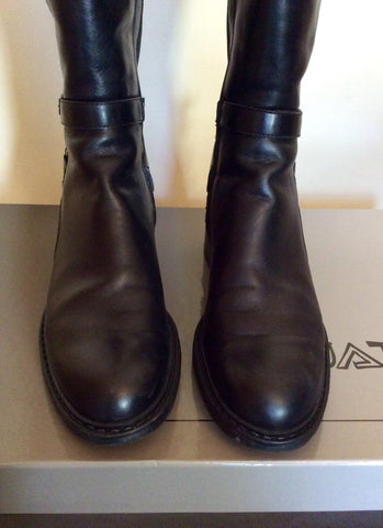 Brand New Russell & Bromley Aquatalia Black Leather Boots Size 7.5/41 - Whispers Dress Agency - Sold - 3