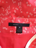 MARC JACOBS CORAL & IVORY SPOTTED SILK SKIRT SIZE 12 - Whispers Dress Agency - Womens Skirts - 3