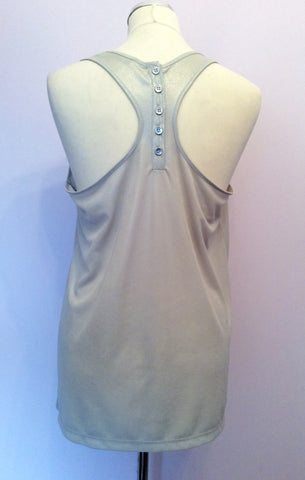 REISS LIGHT SILVER GREY SHIMMER VEST TOP SIZE S - Whispers Dress Agency - Womens T-Shirts & Vests - 2