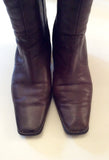 GABOR BROWN LEATHER KNEE LENGTH BOOTS SIZE 6.5/40 - Whispers Dress Agency - Womens Boots - 3