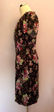Brand New Marccain Floral Print Silk Dress Size N5 UK 14/16 - Whispers Dress Agency - Womens Dresses - 3