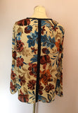ZARA CREAM FLORAL PRINT BLOUSE SIZE XL - Whispers Dress Agency - Sold - 2