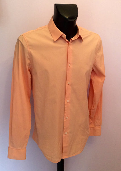 Armani Exchange Apricot Slim Fit Long Sleeve Shirt Size L - Whispers Dress Agency - Sold - 1