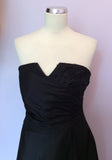 Brand New Linea Black & Sequin Trim Strapless Dress Size 14 - Whispers Dress Agency - Womens Dresses - 2