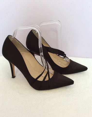 LK Bennett Black Satin Heels Size 6/39 - Whispers Dress Agency - Sold - 3