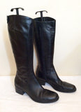 Jones The Bootmaker Black Roberta Leather Boots Size 7/40 - Whispers Dress Agency - Sold - 2