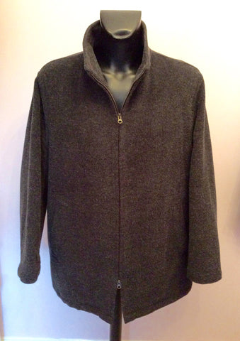 Marks & Spencer Charcoal Grey Italian Collection Wool Blend Jacket Size L - Whispers Dress Agency - Mens Coats & Jackets - 1