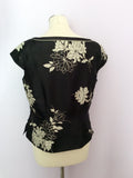 Jacques Vert Black & Ivory Floral Print Top & Skirt Size 10/12 - Whispers Dress Agency - Womens Suits & Tailoring - 4