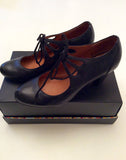 Faith Black Mary Jane Leather Heels Size 7/40 - Whispers Dress Agency - Sold - 3