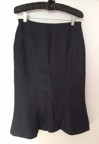 LK BENNETT DARK BLUE SPOT SKIRT SUIT SIZE 10/14 - Whispers Dress Agency - Womens Suits & Tailoring - 4