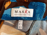 Maska Brown & Blue Butterfly Print Halterneck Pencil Dress Size 8/10 - Whispers Dress Agency - Womens Dresses - 4