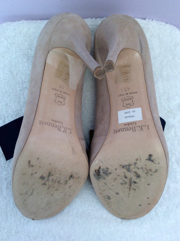 LK Bennett Beige Suede 'Orlanda' Heels Size 7.5/41 - Whispers Dress Agency - Womens Heels - 4
