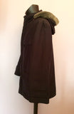Aquascutum Dark Blue Detachable Hood & Lining Jacket Size M - Whispers Dress Agency - Sold - 2