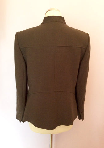 Précis Petite Dark Green Wool Blend Jacket Size 14 - Whispers Dress Agency - Womens Coats & Jackets - 3