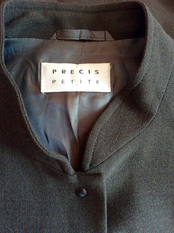 Précis Petite Dark Green Wool Blend Jacket Size 14 - Whispers Dress Agency - Womens Coats & Jackets - 4