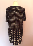 Whistles Shibori Black & White Spot Dress Size 12 - Whispers Dress Agency - Sold - 7