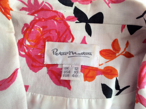 Peter Martin Floral Print Linen Skirt & Jacket Suit Size 12 - Whispers Dress Agency - Womens Suits & Tailoring - 6