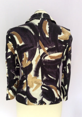Marks & Spencer Print Linen Blend Jacket Size 10 - Whispers Dress Agency - Womens Coats & Jackets - 2