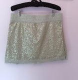 Brand New Juicy Couture Light Grey Velour Hooded Top & Mini Skirt Size L - Whispers Dress Agency - Sold - 5