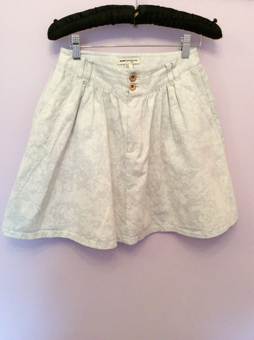 Reiss 1971 Katlyn Ice Blue Flared Cotton Skirt Size 8 - Whispers Dress Agency - Womens Skirts - 4