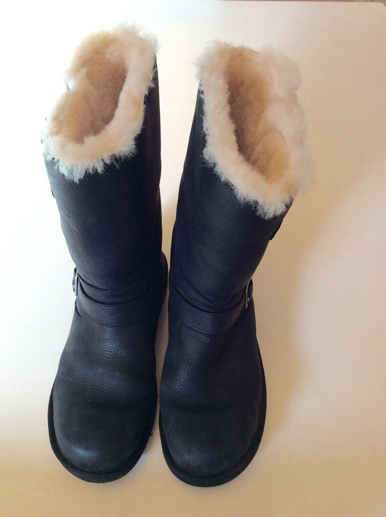 Ugg Kensington Black Leather Boots 7.5/41 – Whispers Dress Agency